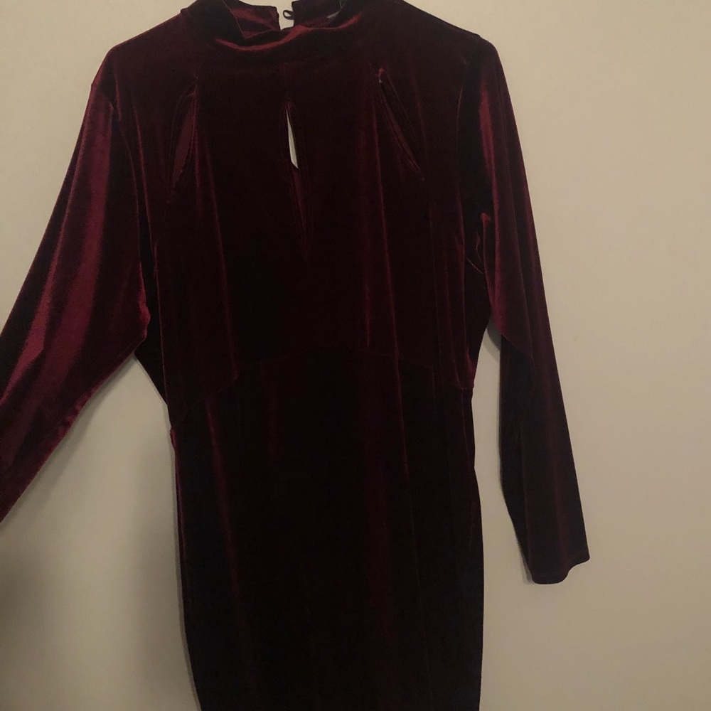 Velvet bodycon dress